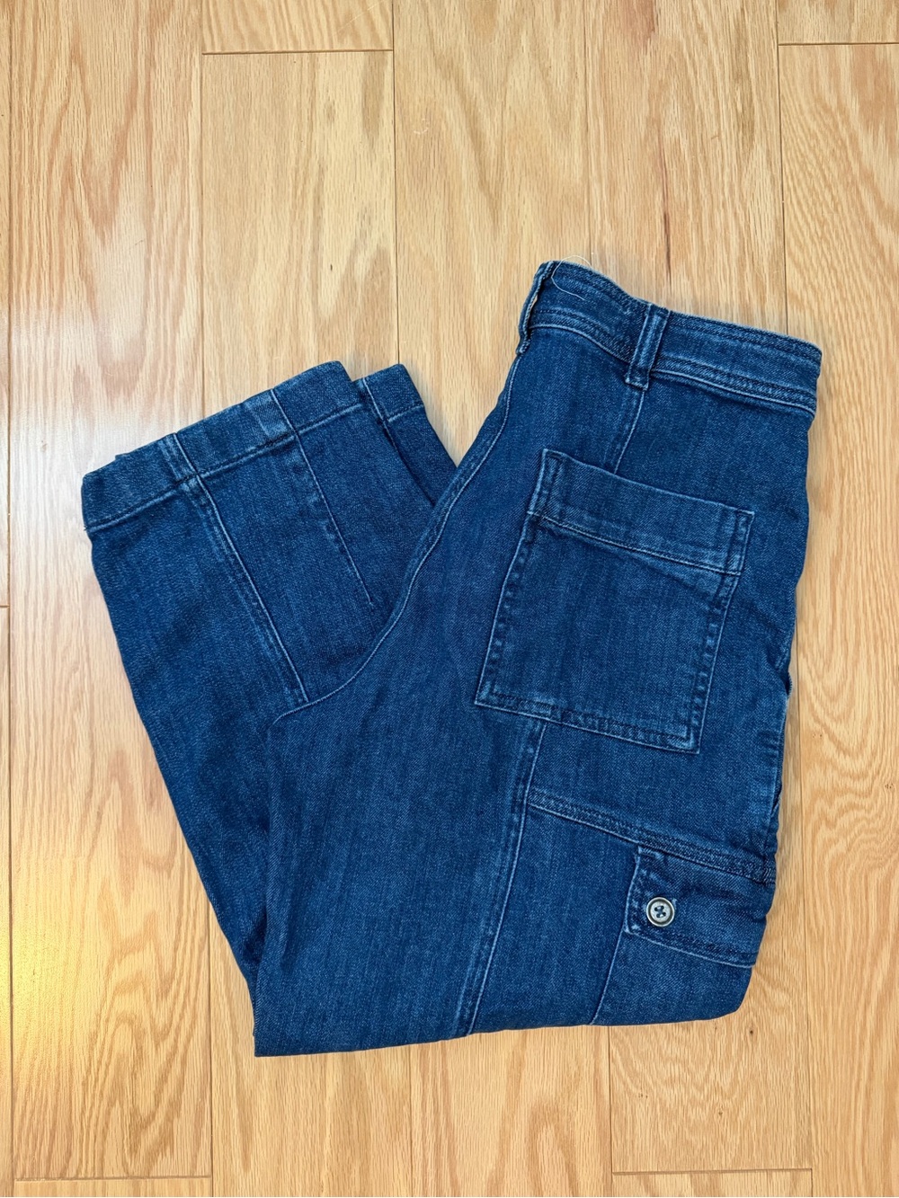 Pilcro Barrel Carpenter Dark Wash Jeans Sz 28